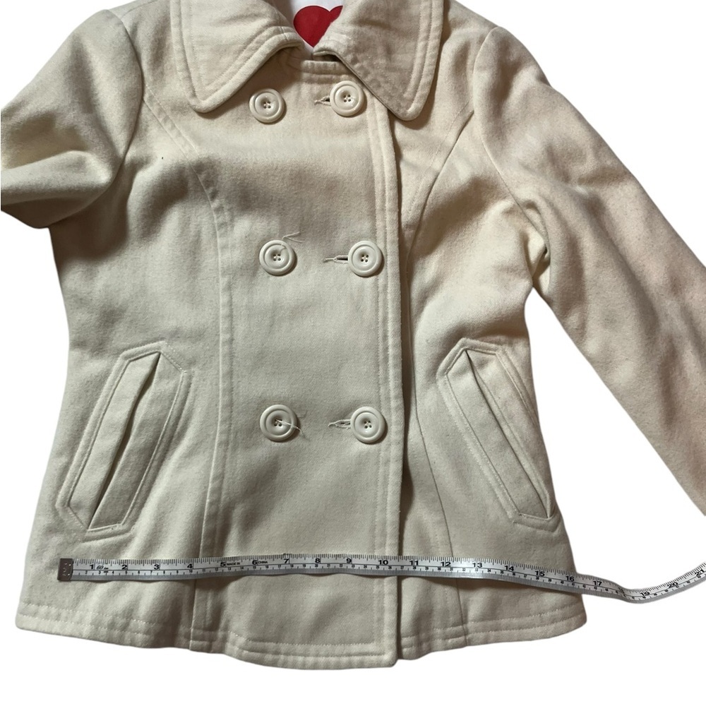 SASHIMI SIZE SMALL CREAM COLORED PEACOAT - Picture 6 of 7